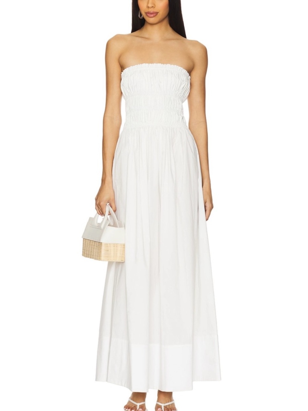 MORE TO COME HART MAXI DRESS IN WHITE NEW!